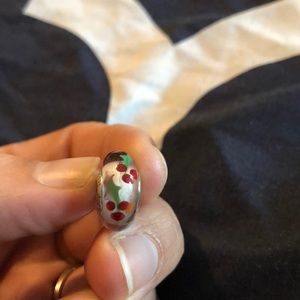 Pandora Christmas Holly Charm